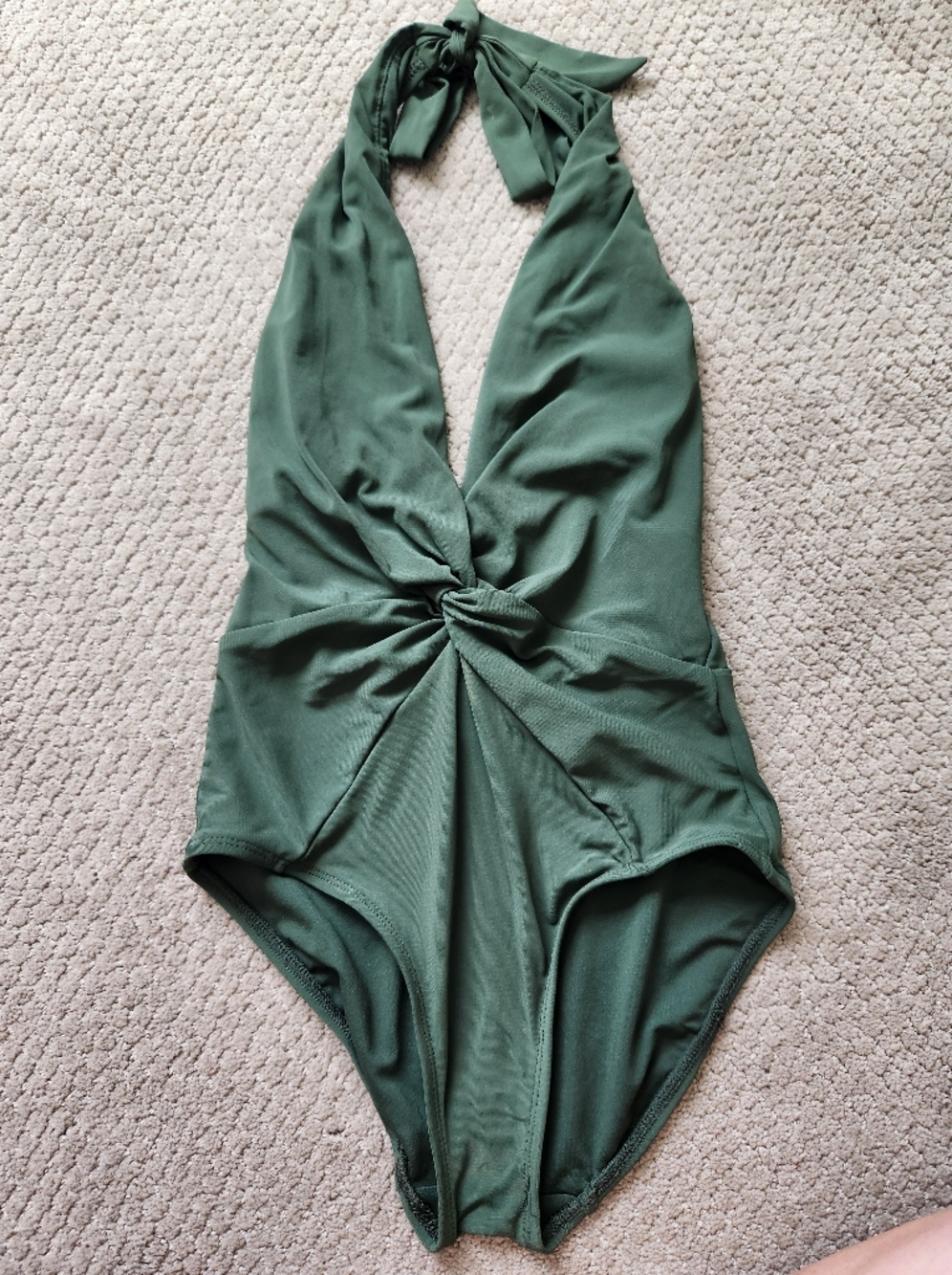 Robin Piccone Olive Green One Piece Swimsuit